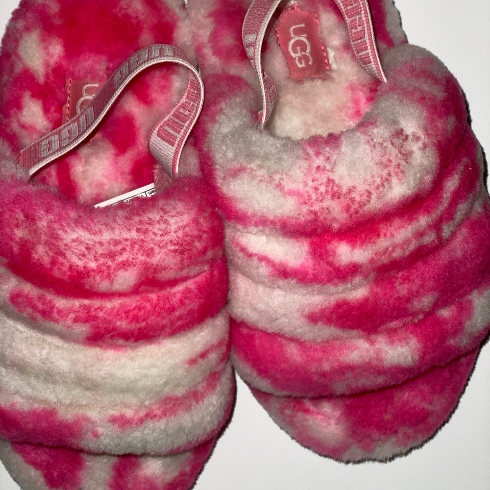 Unisex Ugg Child T Fluff Yeah Slide Marble Slipper